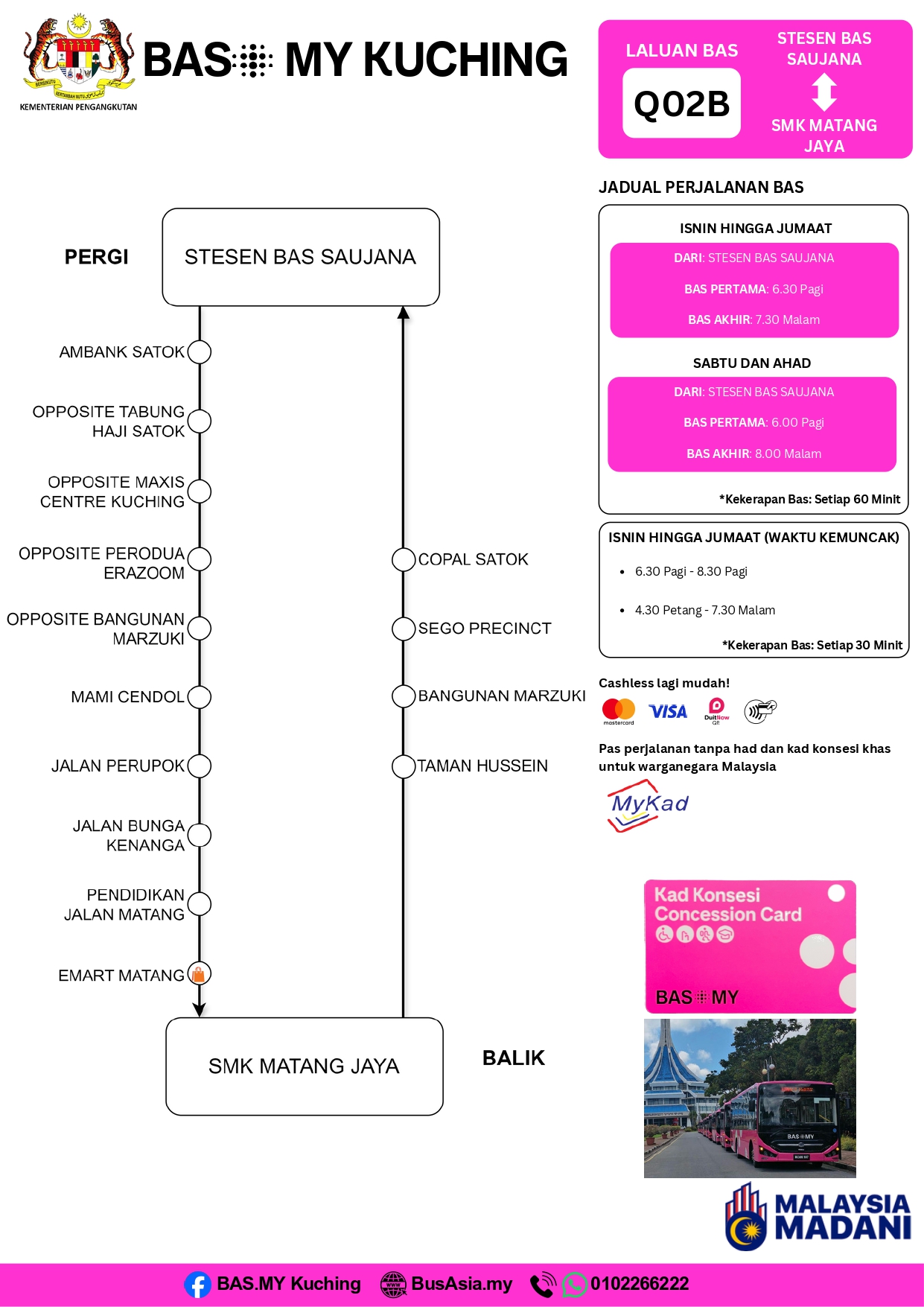 SMK Matang Jaya Route