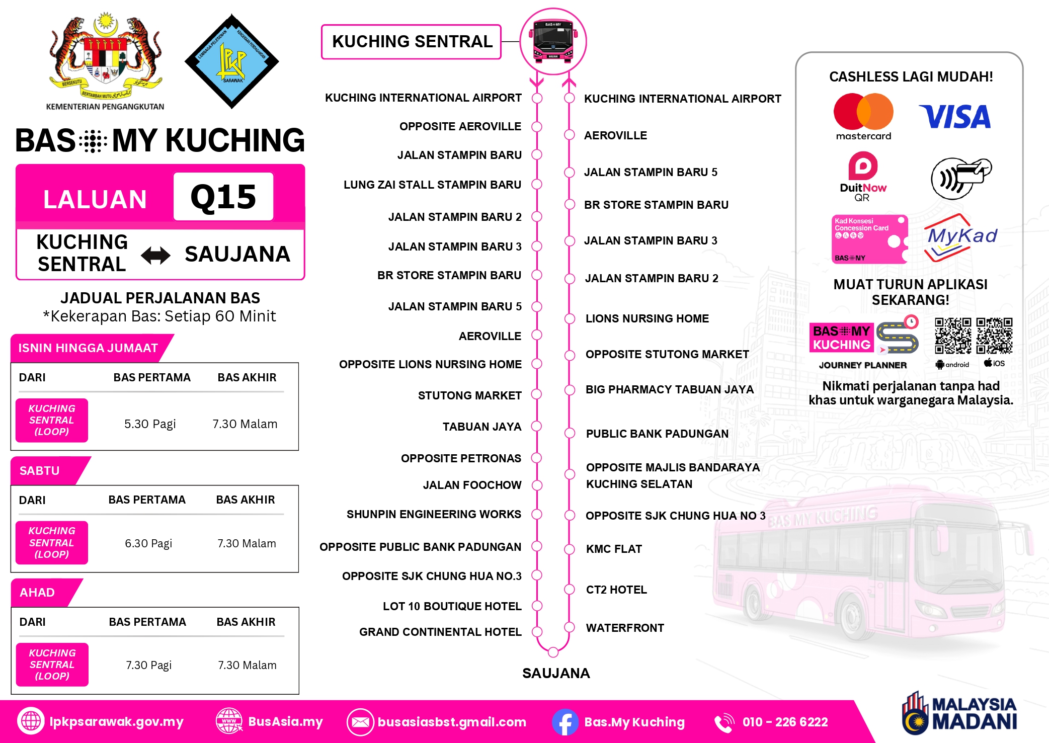 Kuching Sentral Route