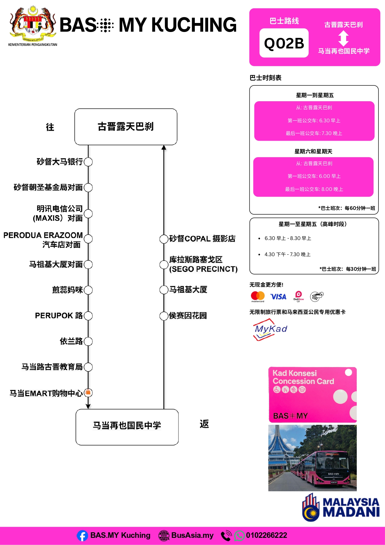 SMK Matang Jaya Route